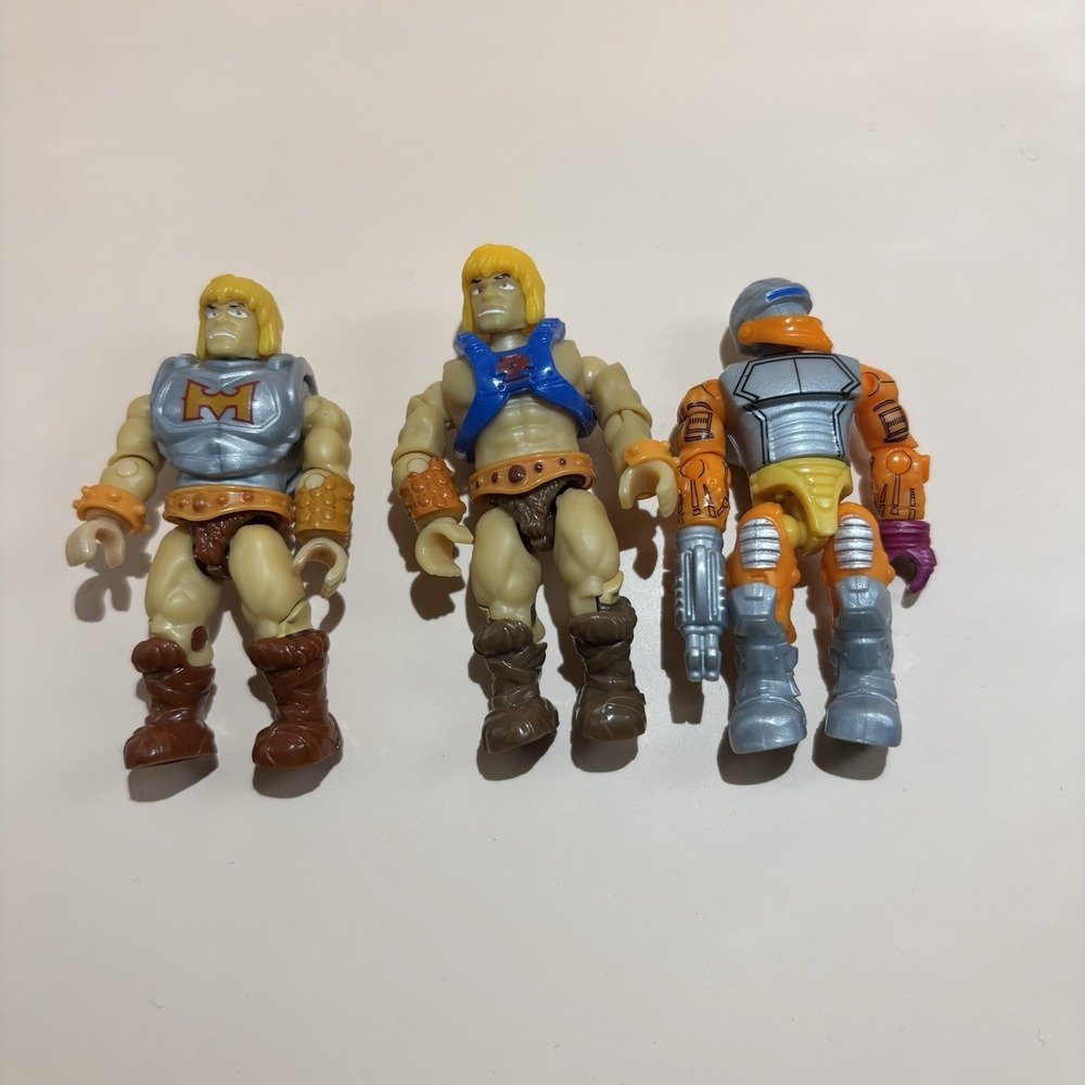 Masters of the Universe Mega Construx‎ Figurines Lot Of 3